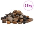 vidaXL Leštené kamienky 25 kg rôznofarebné 2-5 cm