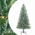 vidaXL Umelý vianočný stromček, snehom obalený, s LED svetlom 240 cm