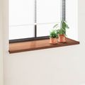 vidaXL Parapetné dosky Hnedé drevo 120 x 50 x 4,5 cm PVC