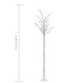 vidaXL Vianočný stromček/vŕba 220 LED 2,2 m, teplá biela, dovnútra/von