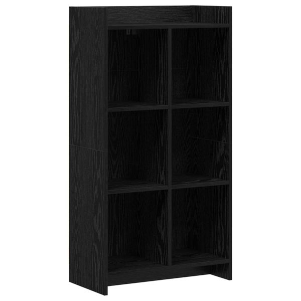 vidaXL Knižnica Čierny dub 59 x 30 x 111 cm Kompozitné drevo