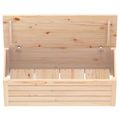 vidaXL Úložný box 89x36,5x33 cm masívna borovica