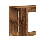 vidaXL Barový stôl s policami staré drevo 90x40x103,5 cm kompoz. drevo