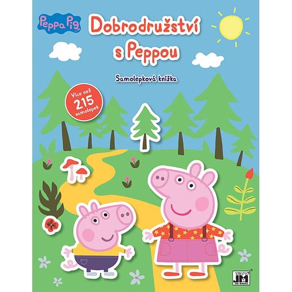 Dobrodružství s Peppou Samolepková knížka