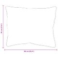 vidaXL Vankúš 2 ks 90 x 70 x 40 cm Polyester Biela