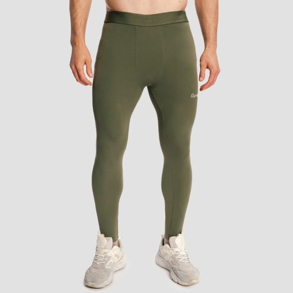 Pánske legíny Combat Olive Grey - GymBeam, veľkosť M