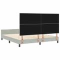 vidaXL Posteľ s pružinovým rámom Svetlosivá 180 x 200 cm Zamat