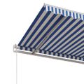 vidaXL Automaticky zaťahovacia markíza 500x350 cm modro-biela