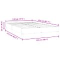 vidaXL Rám postele bez matraca Tmavo zelená 120x210 cm Zamat