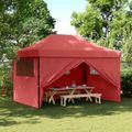 vidaXL Párty stan 279 x 410 x 315 cm Vínovo červená Oxfordská látka
