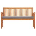 vidaXL 3-miestna záhradná lavica s vankúšmi 150 cm akáciový masív