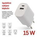 Nabíjačka USB EMOS V02B15 BASIC univerzálna 3 A (15 W) max.