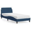 vidaXL Posteľ s matracom Dover modrá 80x200 cm látka