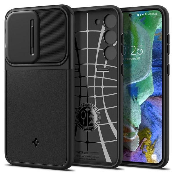 Púzdro Spigen Optik Armor pre Samsung Galaxy S23 čierna