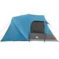vidaXL Dómový stan pre 6 osôb so strechou Modrá 500 x 314 x 206 cm