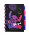 Zápisník špirálový B5 so záložkami Stitch Black