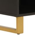 vidaXL TV skrinka hnedo-čierna 100x33,5x46 cm masívne mango