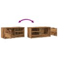vidaXL 2 dielna TV skrinka Old Wood 80x35x36,5 cm Engineered Wood