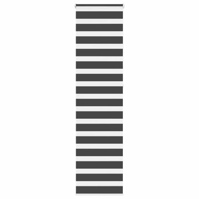 vidaXL Zebra roleta čierna 55x230 cm šírka látky 50,9 cm polyester