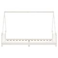 vidaXL Rám detskej postele biely 90x200 cm masívna borovica