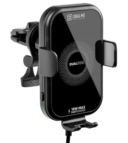 OBAL:ME GravCharger Bezdrôtový Nabíjací Držiak do Autá 15W Black