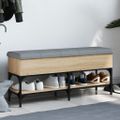 vidaXL Lavička na topánky dub sonoma 102x32x45 cm kompozitné drevo