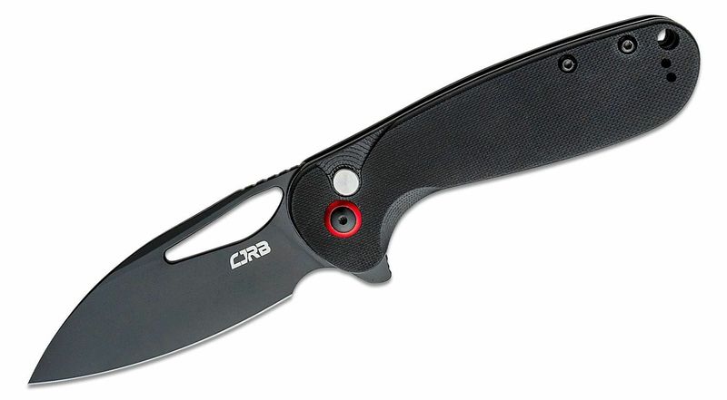 CJRB J1926-BBK Lago vreckový nôž 8,7 cm, celočierna, G10