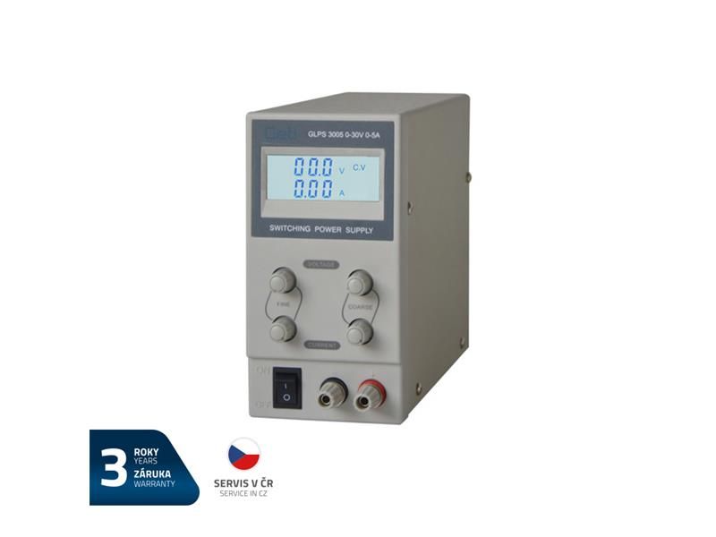 Zdroj laboratórny GETI GLPS 3005  0-30V/ 0-5A