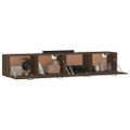 vidaXL Nástenné skrinky 2 ks hnedý dub 100x36,5x35 cm spracované drevo