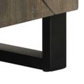 vidaXL TV skrinka, čierna 105x33x46 cm, mangový masív