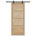 vidaXL Posuvné dvere ORKDAL 86 x 211 cm Borovicový masív Prírodná