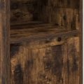 vidaXL Kúpeľňová skriňa Dymová dub 30,5 x 30 x 195 cm Kompozitné drevo
