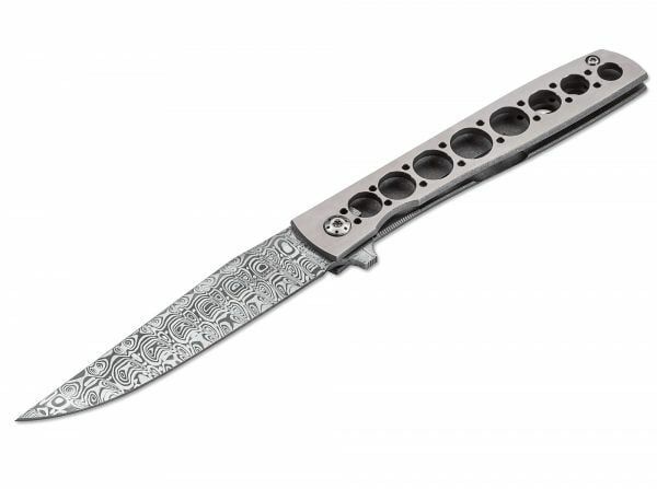 Böker Plus 01BO739DAM Urban Trapper Damasteel vreckový nôž 8,7 cm, damašek, titán
