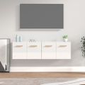 vidaXL Nástenné skrinky 2ks lesklé biele 60x36,5x35cm spracované drevo
