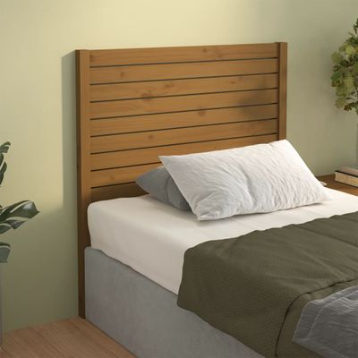 vidaXL Čelo postele medovohnedé 106x4x100 cm masívna borovica