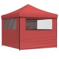 vidaXL Párty stan 292 x 292 x 315 cm Vínovo červená Oxfordská látka