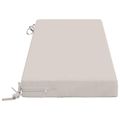 vidaXL Vankúš na lavičku SOEST 100% polyester Biela 110 x 40 x 8 cm