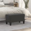 vidaXL Lavica tmavosivá 70x35x41 cm látka z mikrovlákna