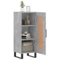 vidaXL Komoda betónovo sivá 34,5x34x90 cm spracované drevo