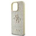 Puzdro Guess pre iPhone 16 Pro 6,3" GUHCP16LHG4SGD Fixné trblietavé Big 4G zlaté