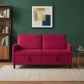 vidaXL Sofa s úložným priestorom Víno červené 152 x 78 x 87 cm