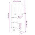 vidaXL Bazénový rebrík 54x38x158 cm 304 nehrdzavejúca oceľ
