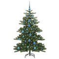 vidaXL Umelý Sklápací Vianočný Stromček Zelená 150 cm PVC a oceľ