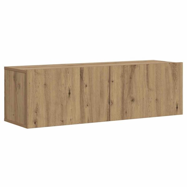 vidaXL Nástenná TV skrinka dub artisan 100x30x30 cm kompozitné drevo