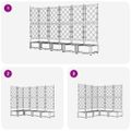 vidaXL Záhradný kvetináč 5 ks Biela 120 x 120 x 125,5 cm PP