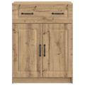 vidaXL Servírovacia skriňa Dub artisan 66 x 34,5 x 87 cm
