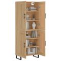 vidaXL Vysoká skrinka dub sonoma 69,5x34x180 cm spracované drevo