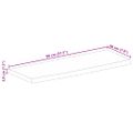 vidaXL Stolová doska 80x20x3,8 cm živý okraj masívny mangovník