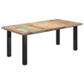 vidaXL Jedálenský stôl, nohy v tvare I 200x100x77cm, recyklovaný masív