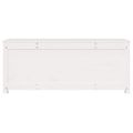 vidaXL Úložný box biely 110x50x45,5 cm masívna borovica